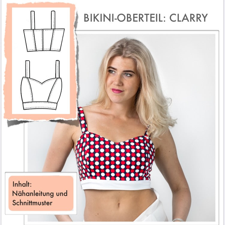 Bikini-Oberteil Clarry Nähanleitung und Schnittmuster